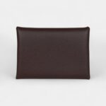 Hermès Calvi Card Holder Moka Evercolor Palladium Hardware
