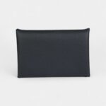 Hermès Calvi Card Holder New Blue Ocean Evercolor Palladium Hardware