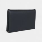 Hermès Calvi Card Holder New Blue Ocean Evercolor Palladium Hardware