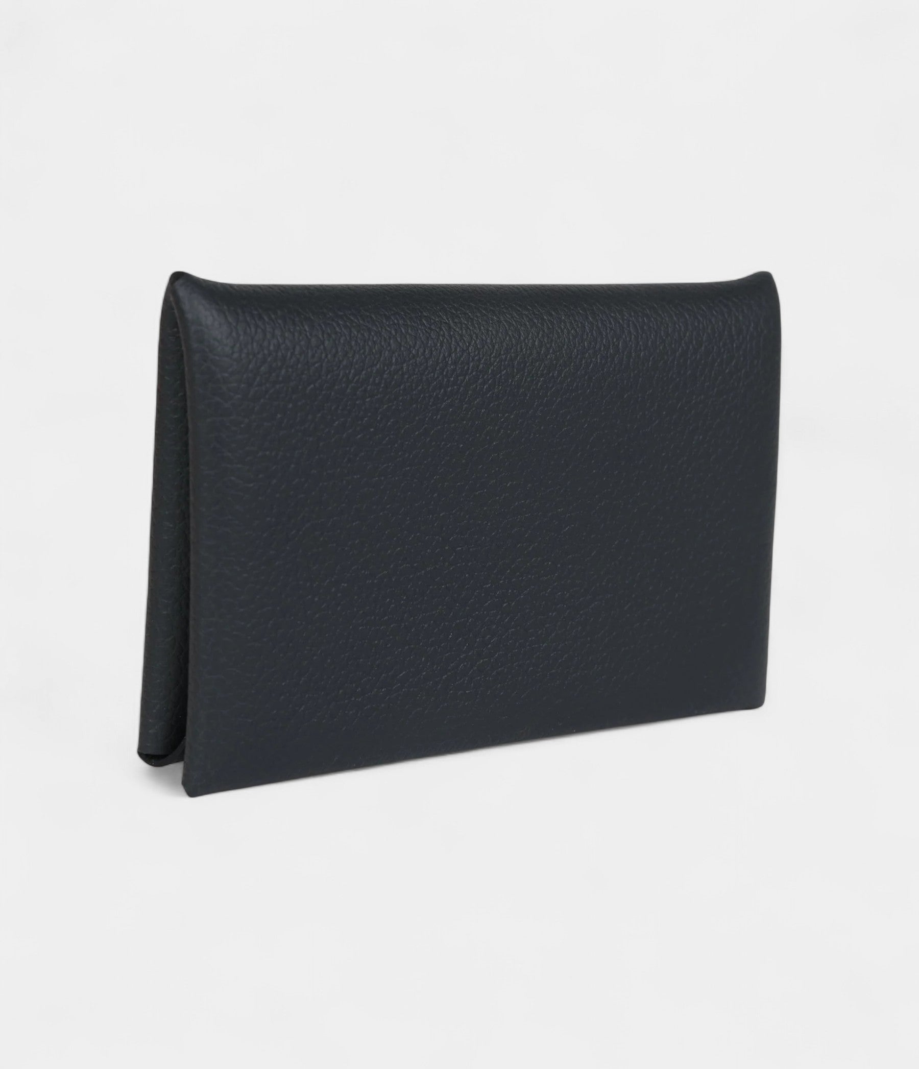 Hermès Calvi Card Holder New Blue Ocean Evercolor Palladium Hardware