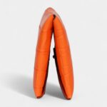 Hermès Calvi Card Holder Orange Minium Matte Alligator Mississipiensis Palladium Hardware