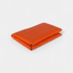 Hermès Calvi Card Holder Orange Minium Matte Alligator Mississipiensis Palladium Hardware