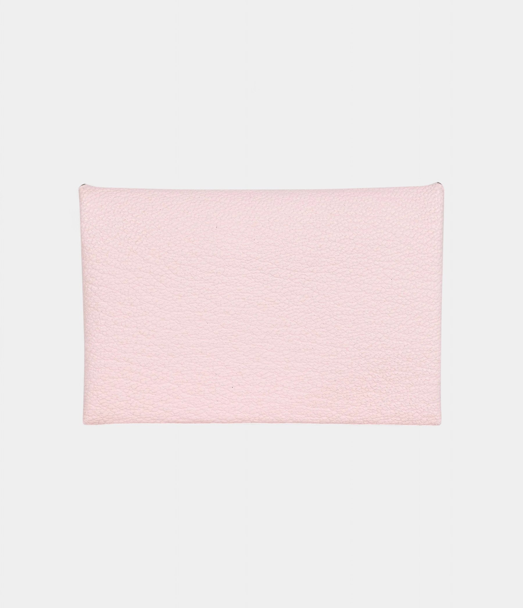 Hermès Calvi Card Holder Rose Darling Chevre Mysore Palladium Hardware