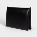 Hermès Calvi Duo Card Holder Black Box Palladium Hardware