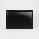 Hermès Calvi Duo Card Holder Black Box Palladium Hardware