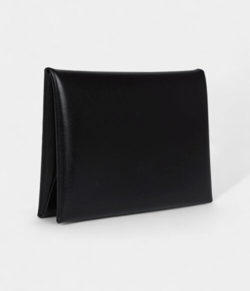 Hermès Calvi Duo Card Holder Black Box Palladium Hardware