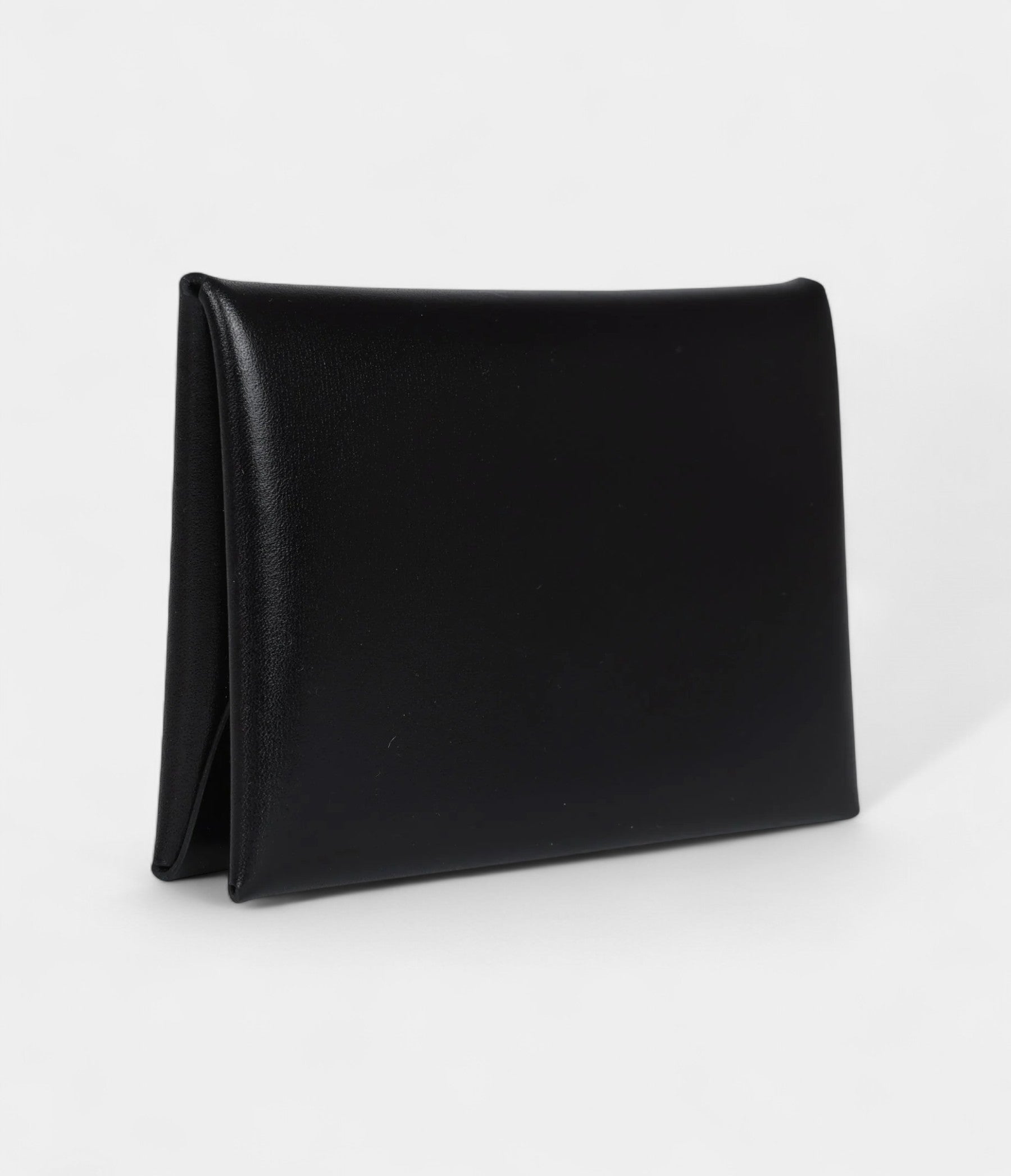 Hermès Calvi Duo Card Holder Black Box Palladium Hardware