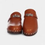 Hermès Carlotta Leather Mules & Clogs – Effortless Elegance
