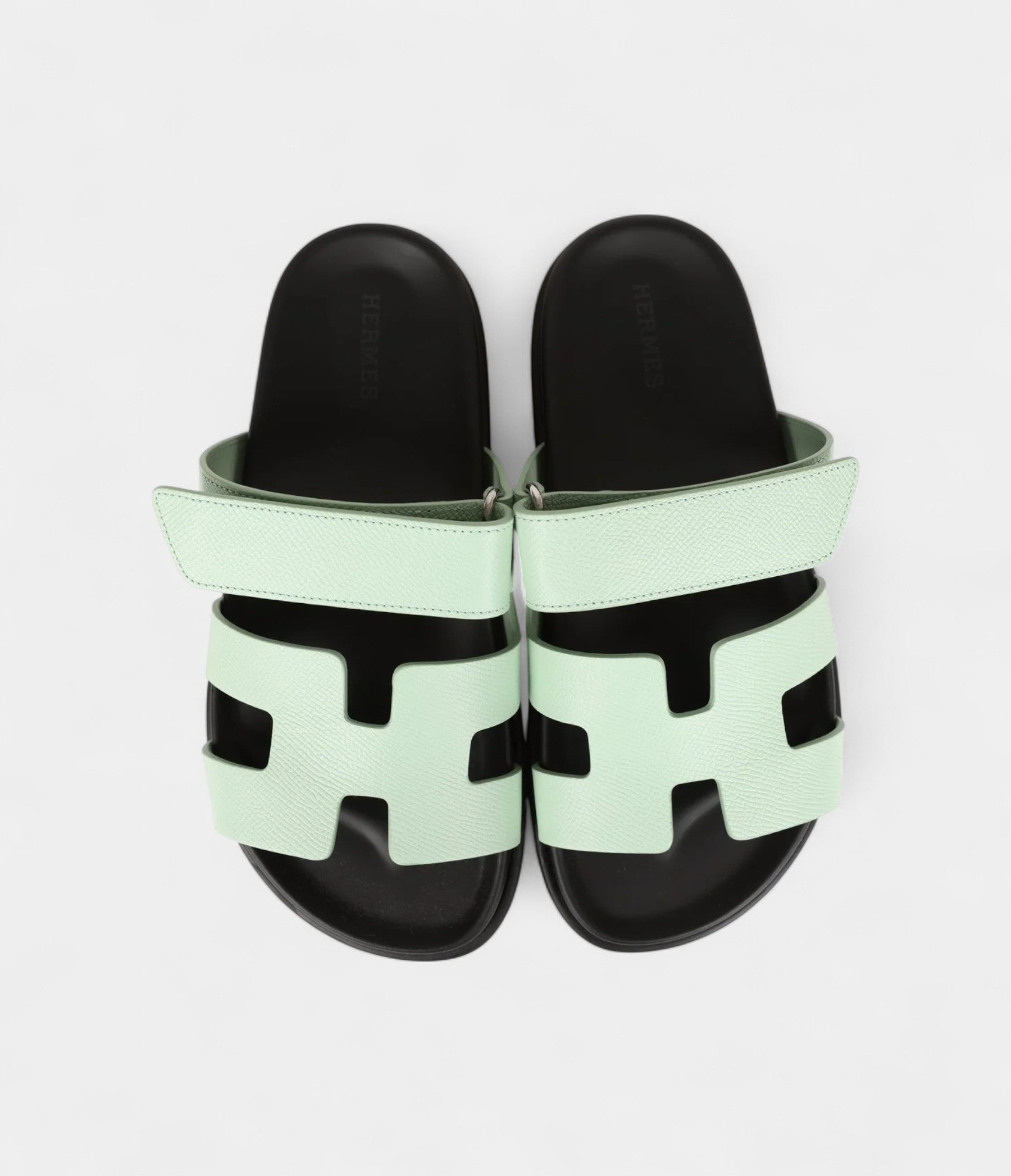 HermesChypreSandalVertJadeEpsomPalladiumHardware35EU_7.jpg Hermès Chypre Sandal Vert Jade Epsom Palladium Hardware 35 EU
