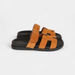Hermès Chypre Sandals Brown Suede 36 EU