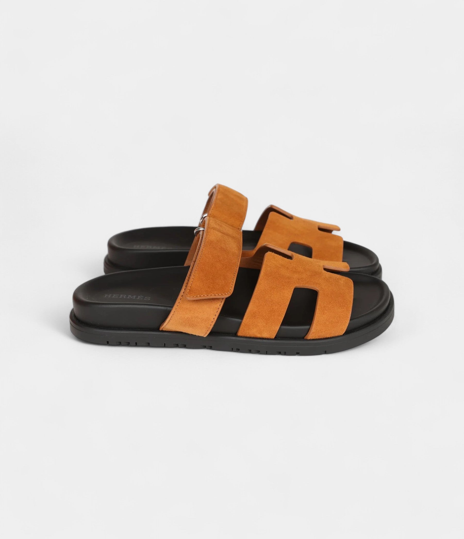 Hermès Chypre Sandals Brown Suede 36 EU