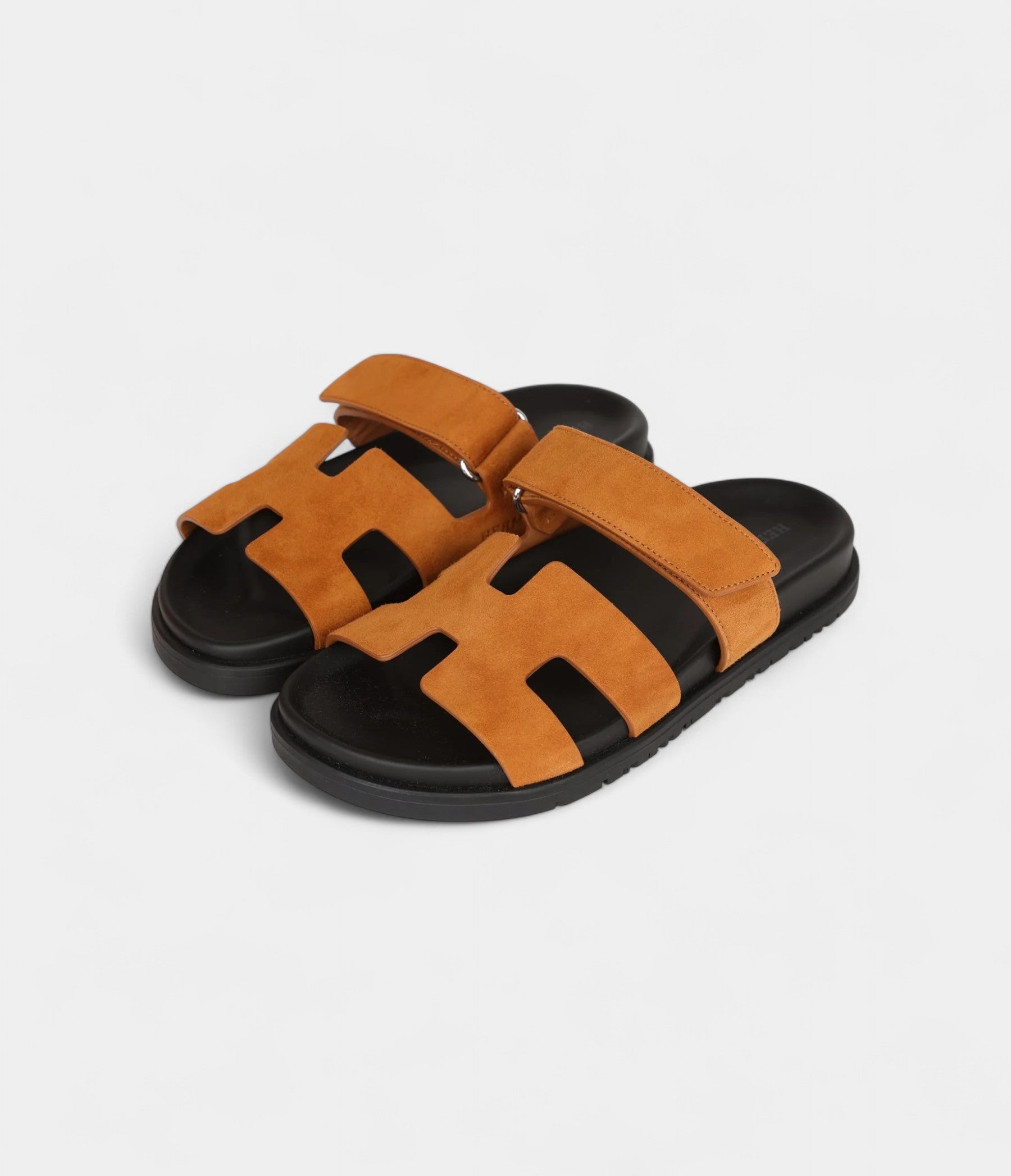 Hermès Chypre Sandals Brown Suede 36 EU