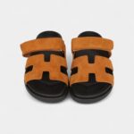 Hermès Chypre Sandals Brown Suede 36 EU