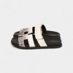 Hermès Chypre Sandals Himalaya Matte Crocodile Palladium Hardware 38 EU