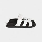 Hermès Chypre Sandals White Palladium Hardware 35.5 EU