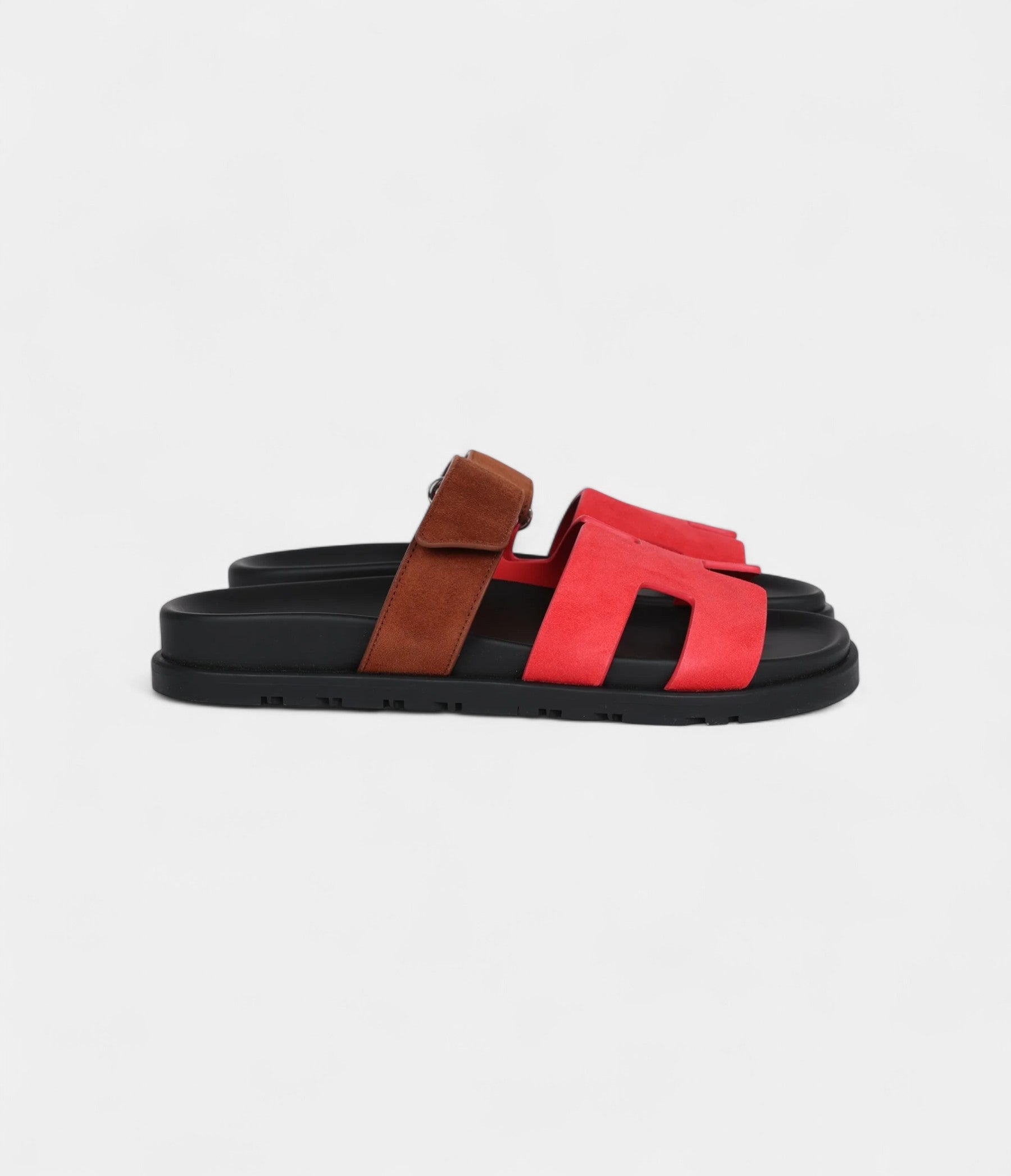 HermesChypreTechnoSandalRougeCinetiqueGoldSuedePalladiumHardware37EU_2.jpg Hermès Chypre Techno Sandal Rouge Cinetique/Gold Suede Palladium Hardware 37 EU