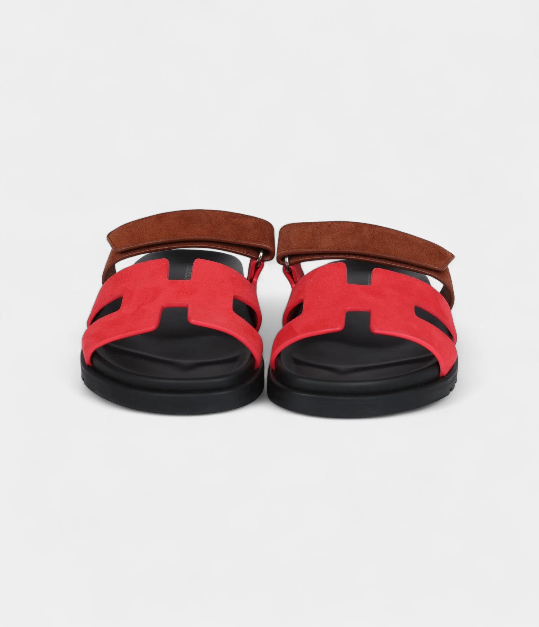HermesChypreTechnoSandalRougeCinetiqueGoldSuedePalladiumHardware37EU_8.jpg Hermès Chypre Techno Sandal Rouge Cinetique/Gold Suede Palladium Hardware 37 EU
