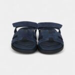 Hermès Chypre Techno Sandals Blue Celeste Suede Palladium Hardware 37.5 EU