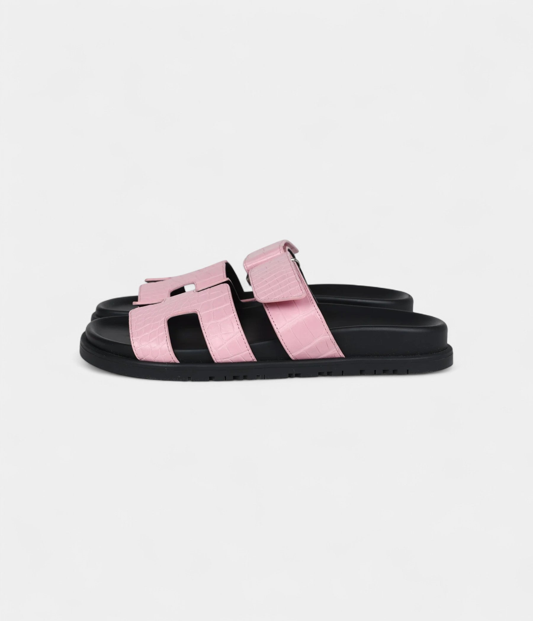 HermesChypreTechnoSandalsBubblegumMatteCrocodilePalladiumHardware36EU_6.jpg Hermès Chypre Techno Sandals Bubblegum Matte Crocodile Palladium Hardware 36 EU