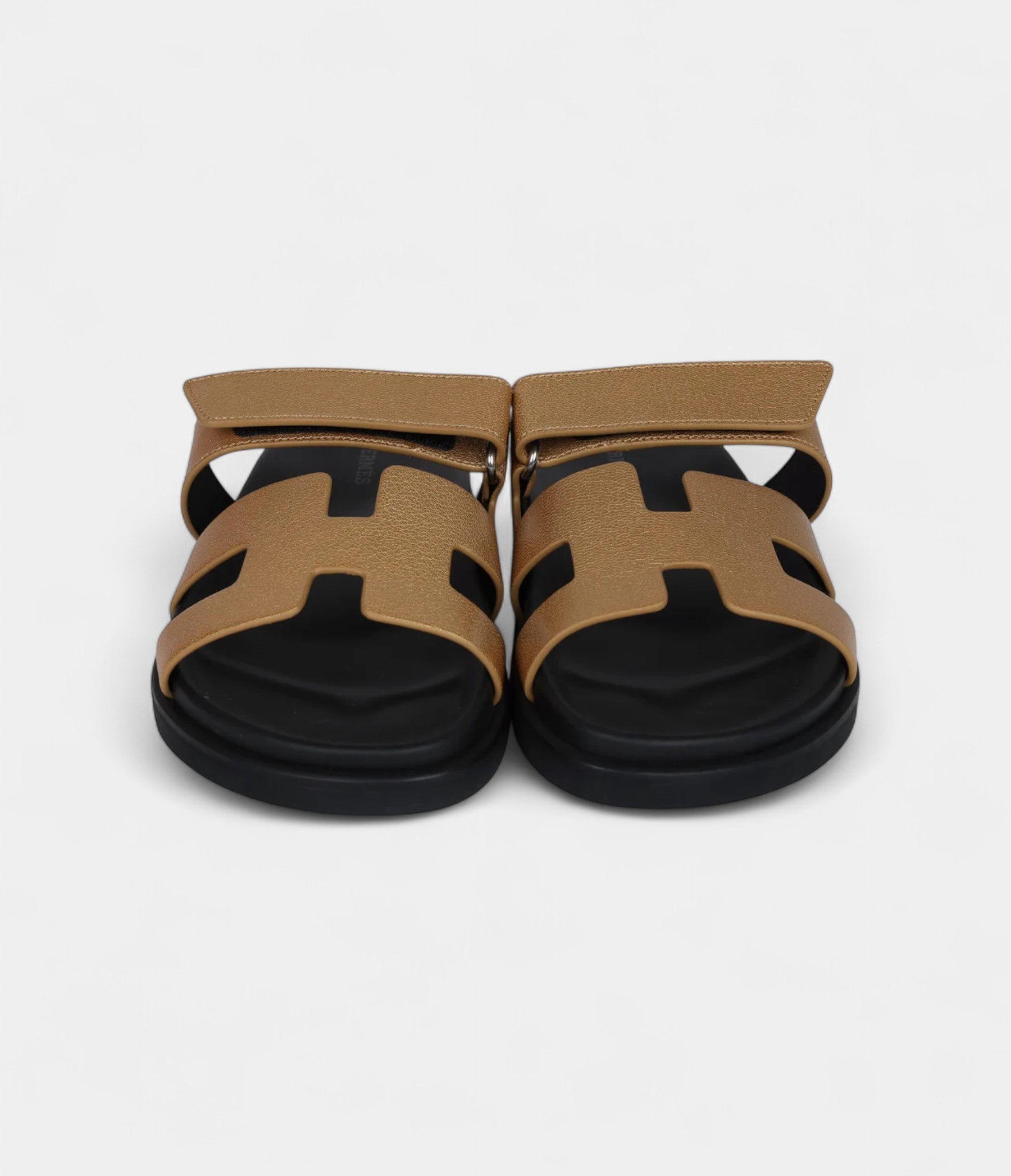 HermesChypreTechnoSandalsDoreChevrePalladiumHardware37EU_3.jpg Hermès Chypre Techno Sandals Dore Chevre Palladium Hardware 37 EU