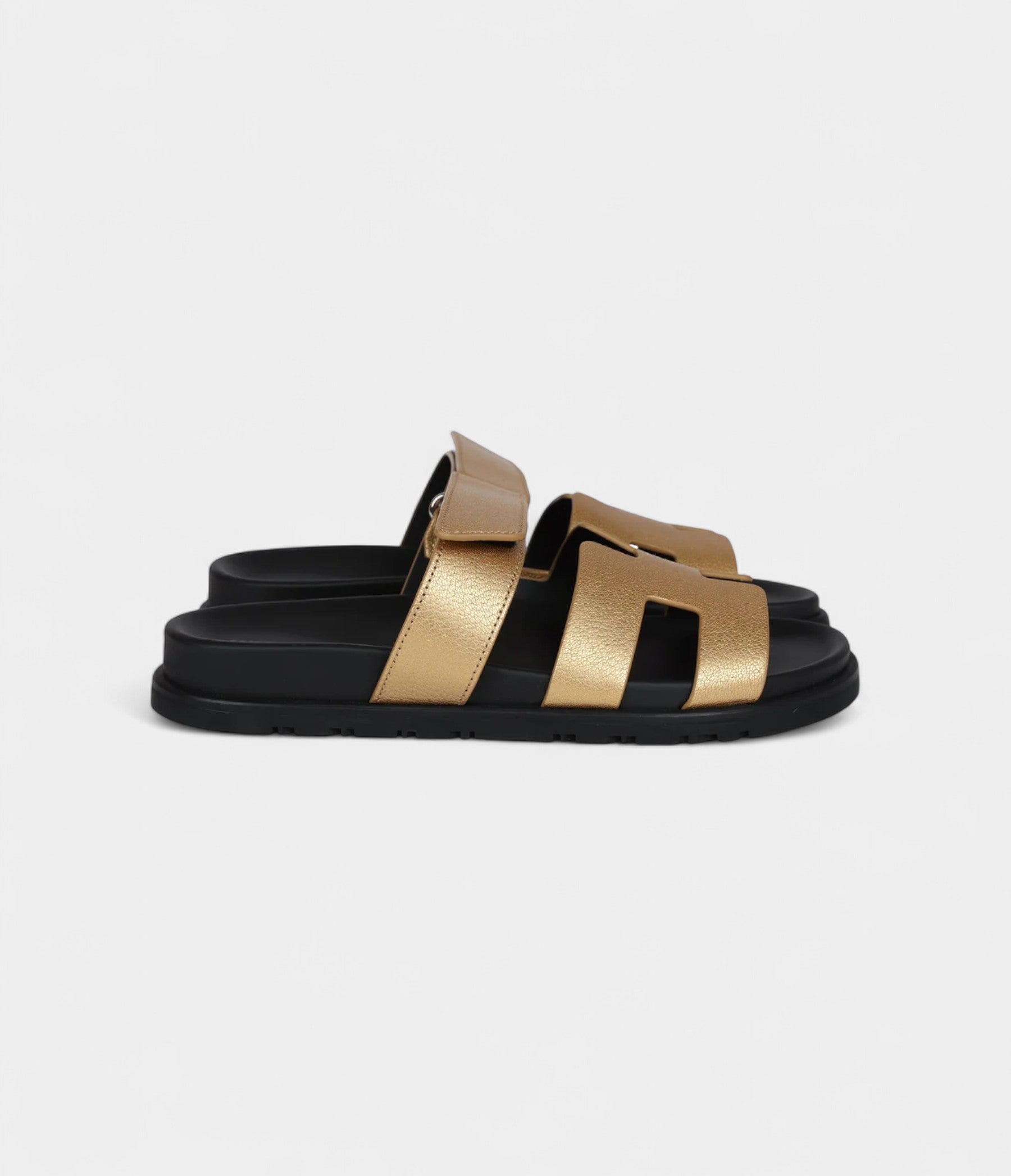 HermesChypreTechnoSandalsDoreChevrePalladiumHardware37EU_4.jpg Hermès Chypre Techno Sandals Dore Chevre Palladium Hardware 37 EU