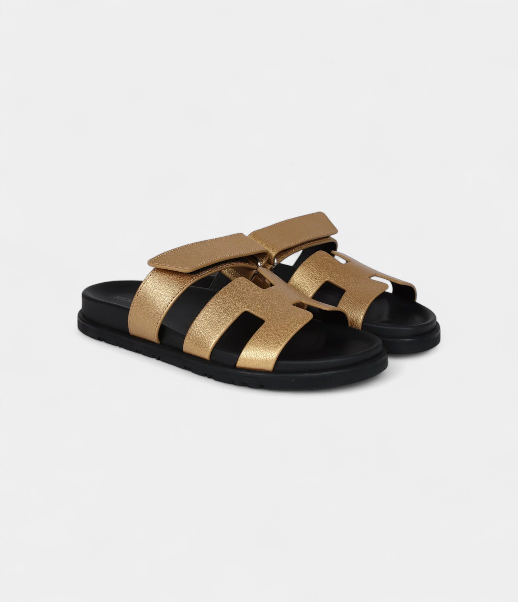 HermesChypreTechnoSandalsDoreChevrePalladiumHardware37EU_8.jpg Hermès Chypre Techno Sandals Dore Chevre Palladium Hardware 37 EU