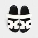 Hermès Chypre Techno Sandals White Calfskin Palladium Hardware 36.5 EU
