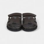 Hermès Chypre Techno Sandals Ecorce Calfskin Palladium Hardware 38 EU