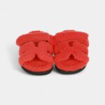 Hermès Chypre Techno Sandals Orange Woolskin 37.5