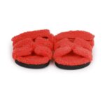 Hermès Chypre Techno Sandals Orange Woolskin 38