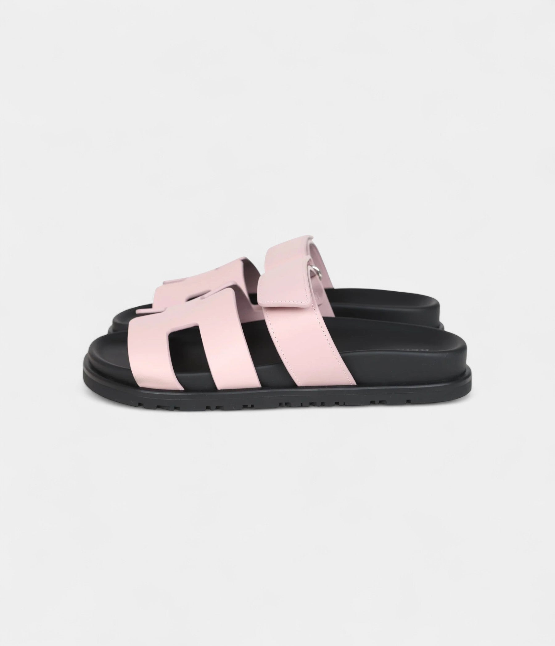 HermesChypreTechnoSandalsRoseCancanCalfskinPalladiumHardware37EU_6.jpg Hermès Chypre Techno Sandals Rose Cancan Calfskin Palladium Hardware 37 EU