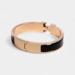 Hermès Clic H Bracelet Noir Timeless Sophistication in Black Enamel