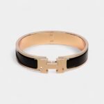 Hermès Clic H Bracelet Noir Timeless Sophistication in Black Enamel
