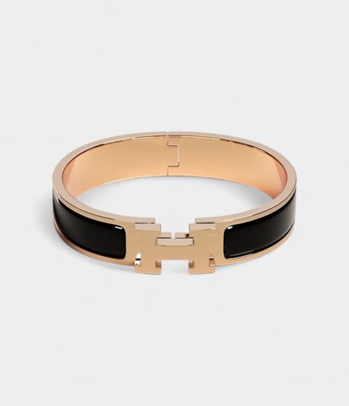 Hermès Clic H Bracelet Noir Timeless Sophistication in Black Enamel