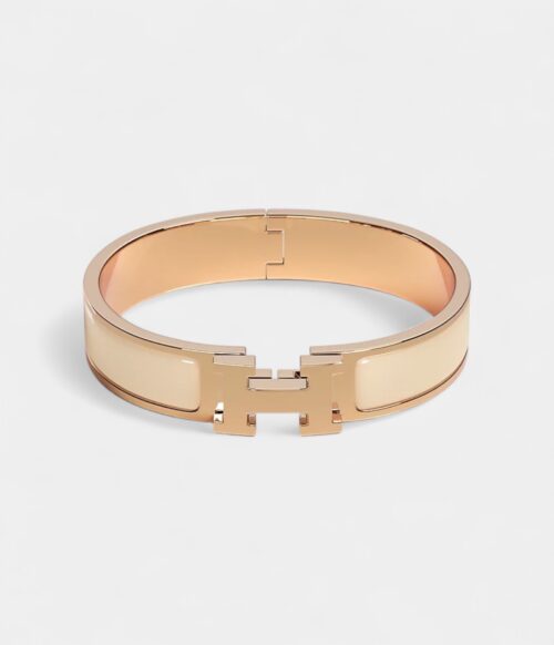 Hermès Clic H Bracelet Crème