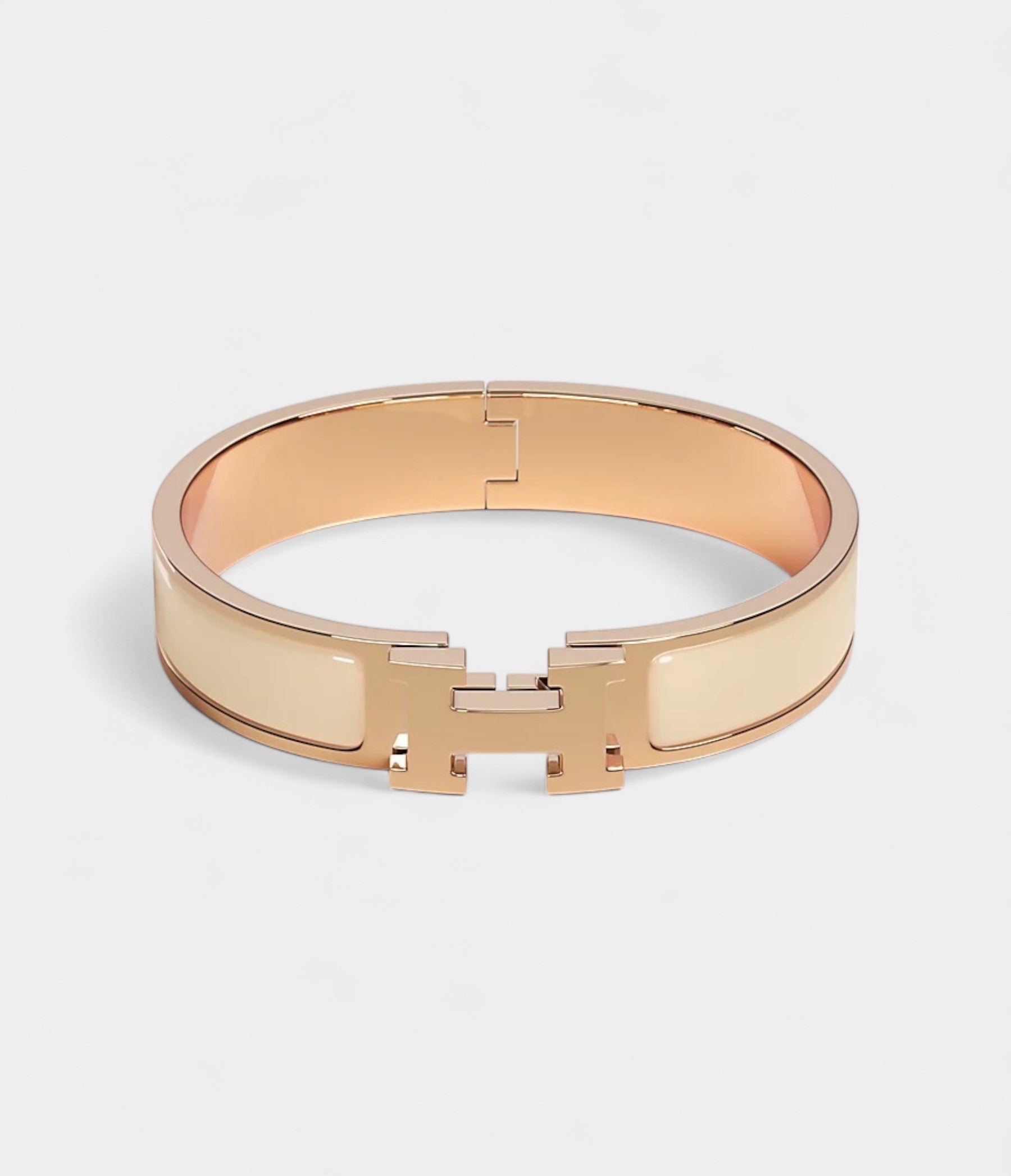 Hermès Clic H Bracelet Crème