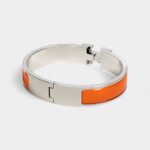 Hermès Clic H Bracelet Orange Fruité