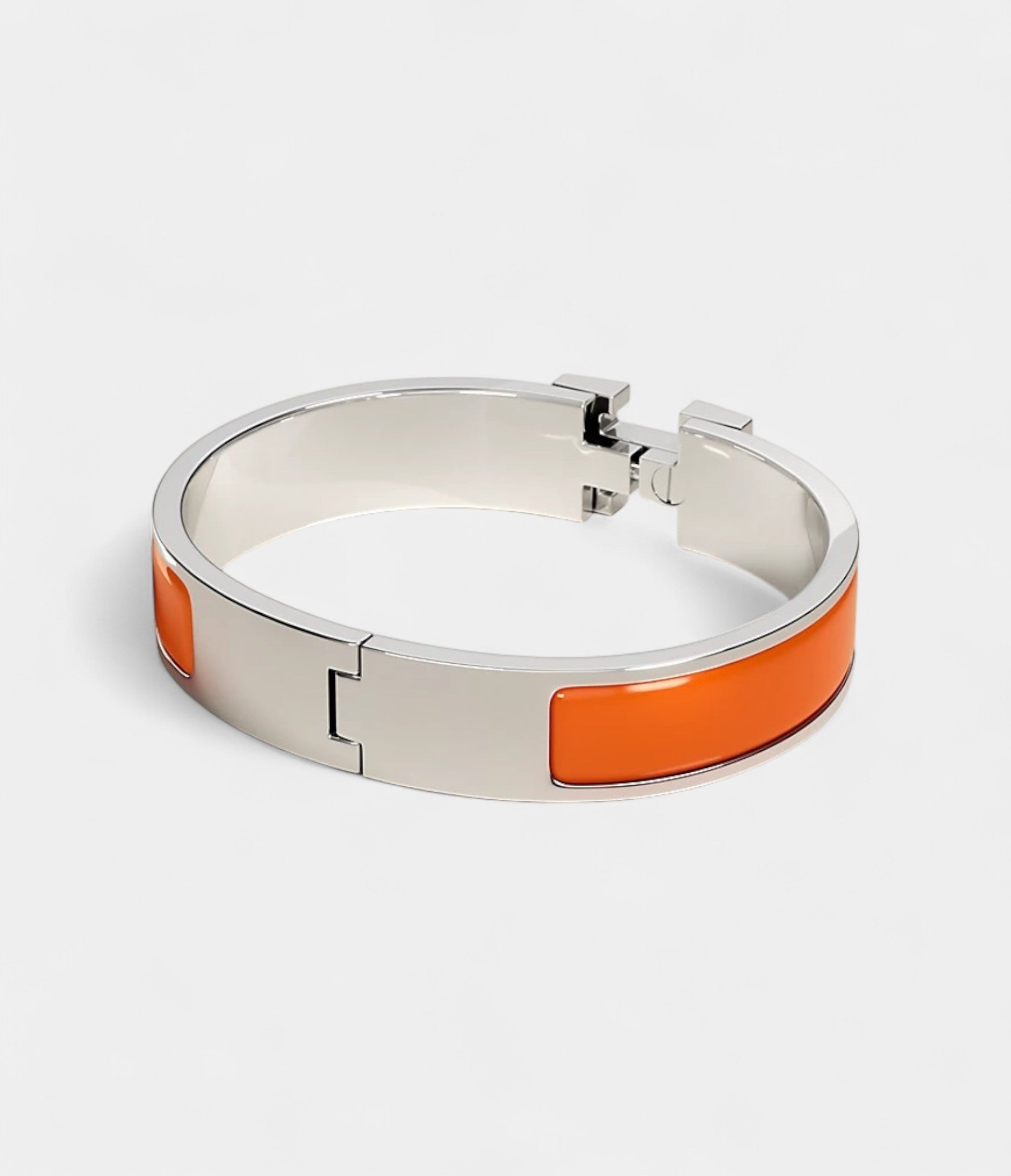 Hermès Clic H Bracelet Orange Fruité