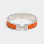 Hermès Clic H Bracelet Orange Fruité