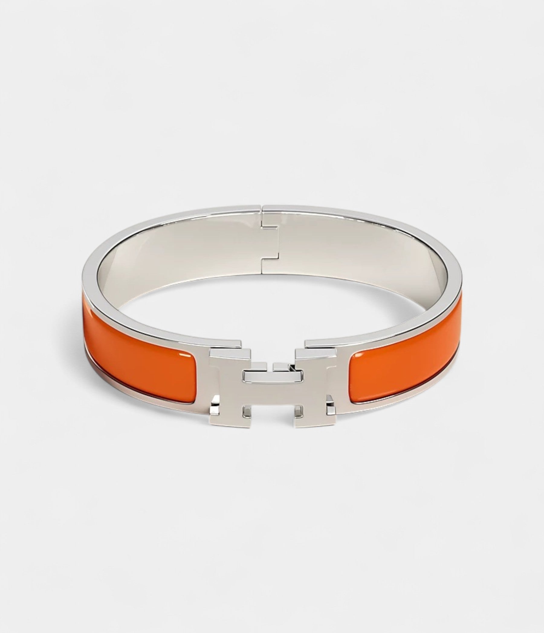 Hermès Clic H Bracelet Orange Fruité
