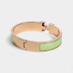 Hermès Clic H Bracelet Vert Amande