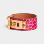 Hermès Collier de Chien 24 Bracelet Rose Extrême