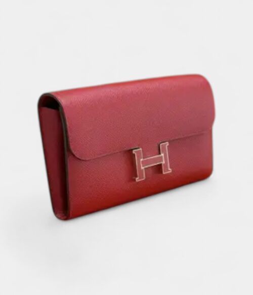 Hermès Constance Red Leather Wallet