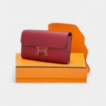 Hermès Constance Red Leather Wallet