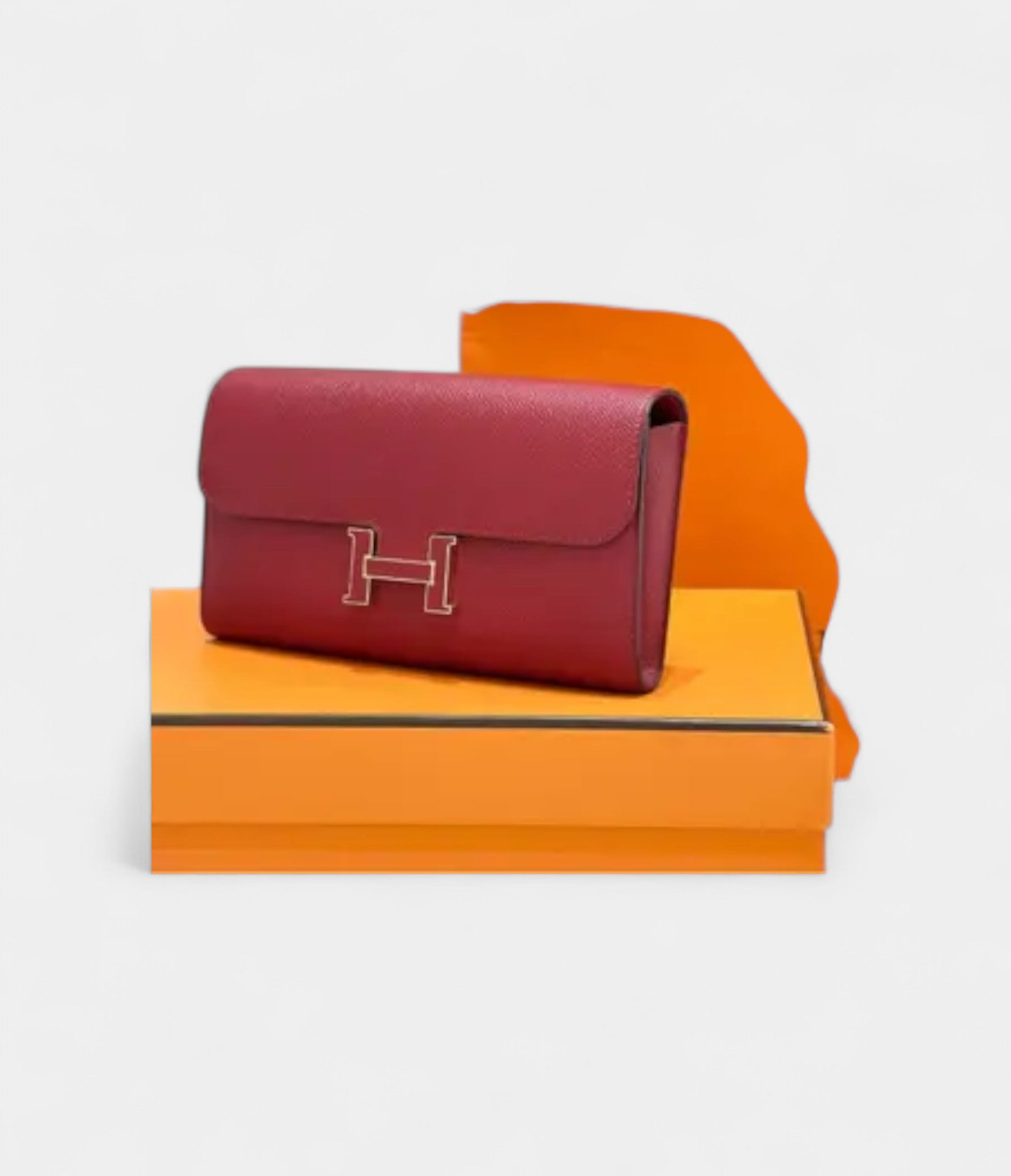 Hermès Constance Red Leather Wallet