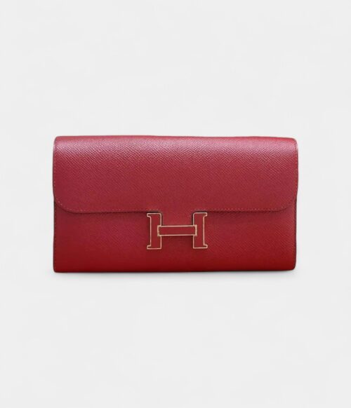 Hermès Constance Red Leather Wallet