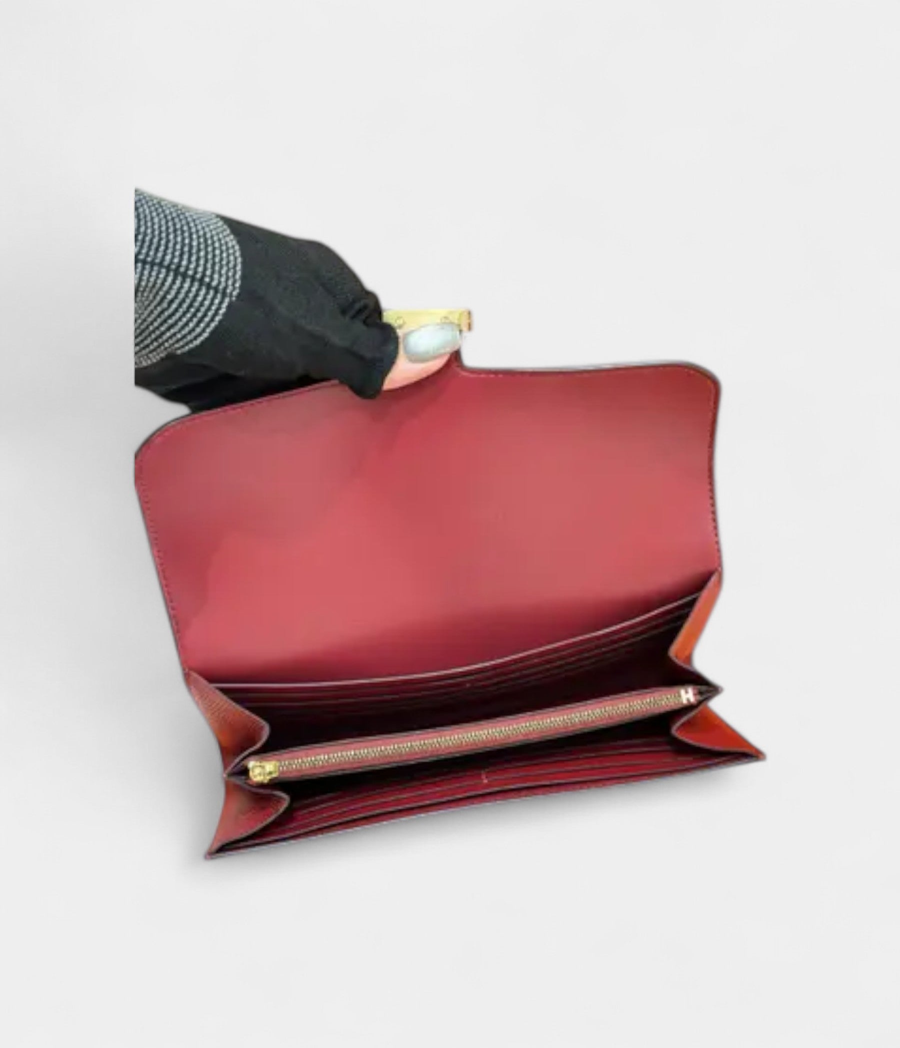 Hermès Constance Red Leather Wallet