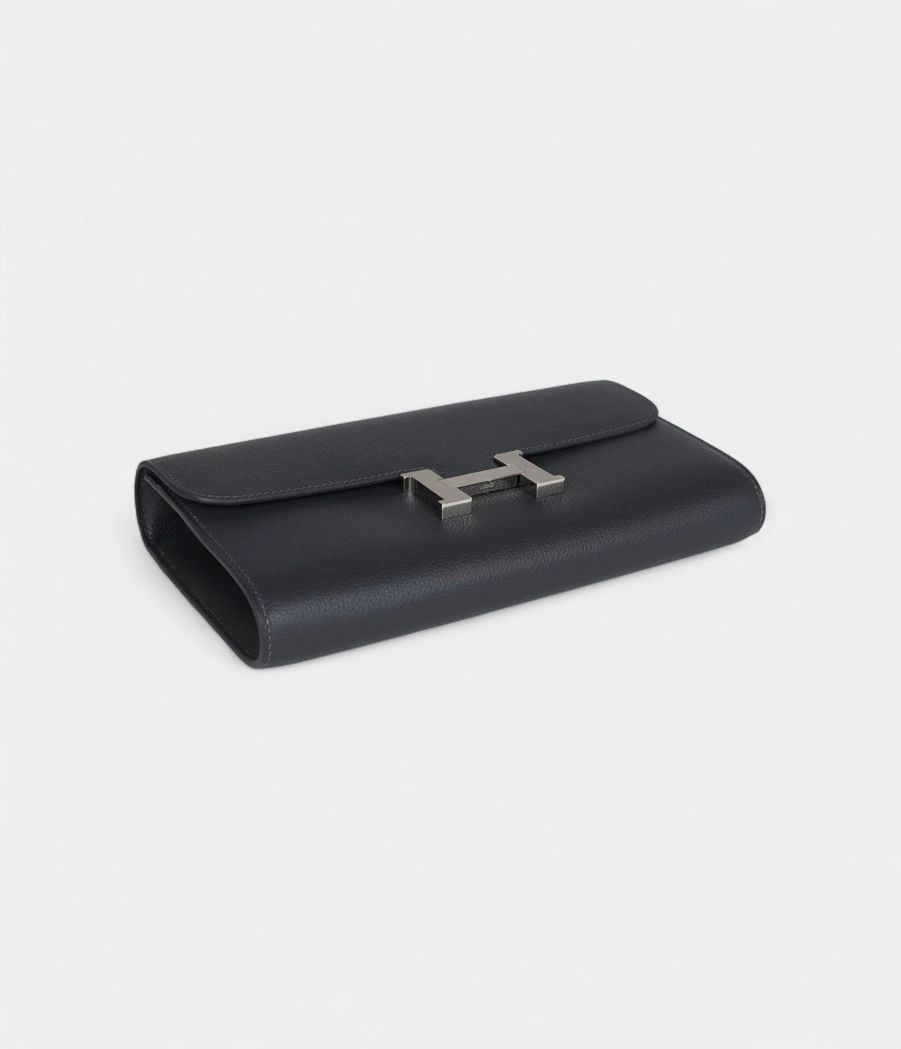 Hermès Constance Wallet To Go Ardoise Evercolor Palladium Hardware