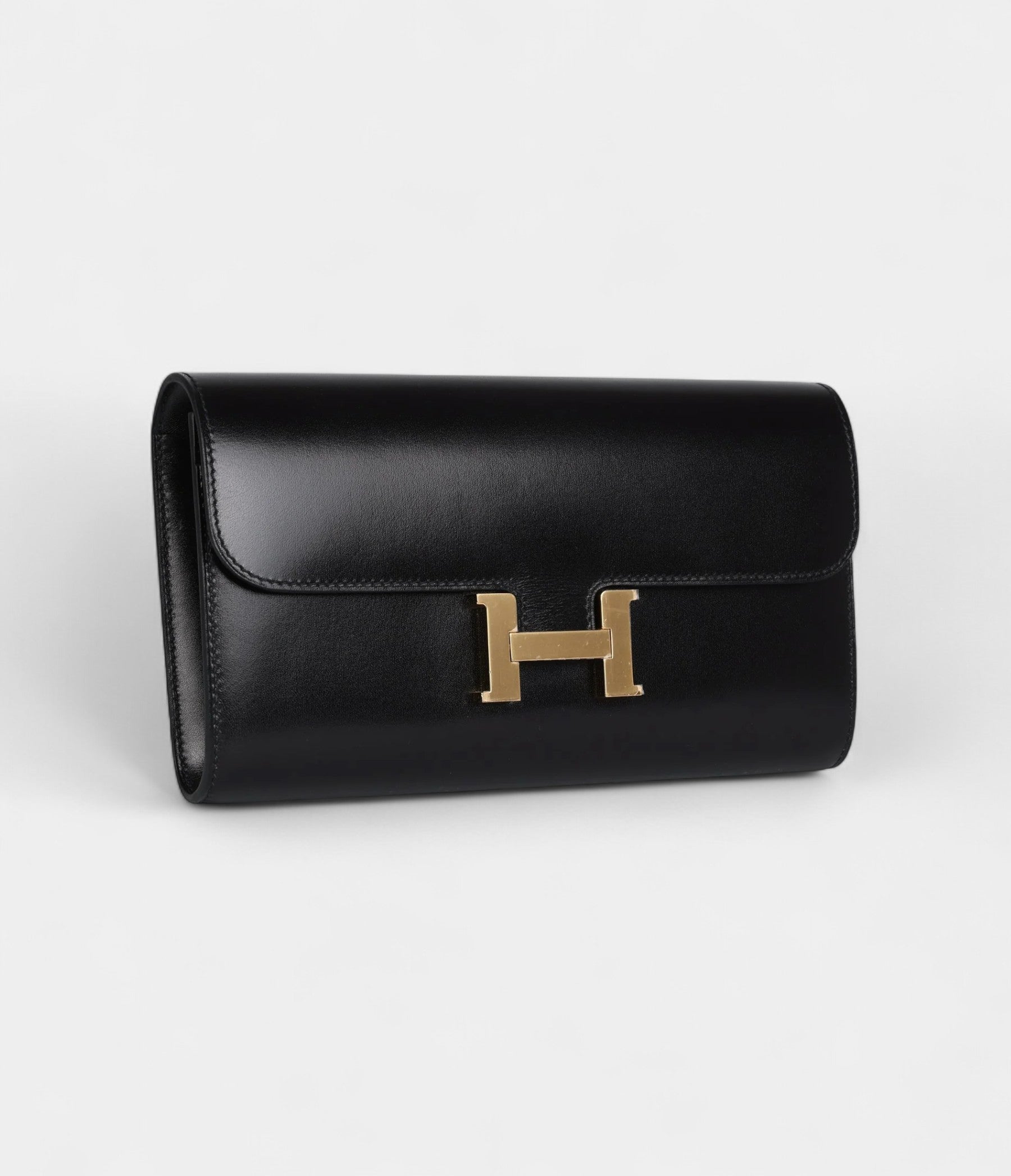 Hermès Rock Constance Wallet To Go Black Box Gold Hardware