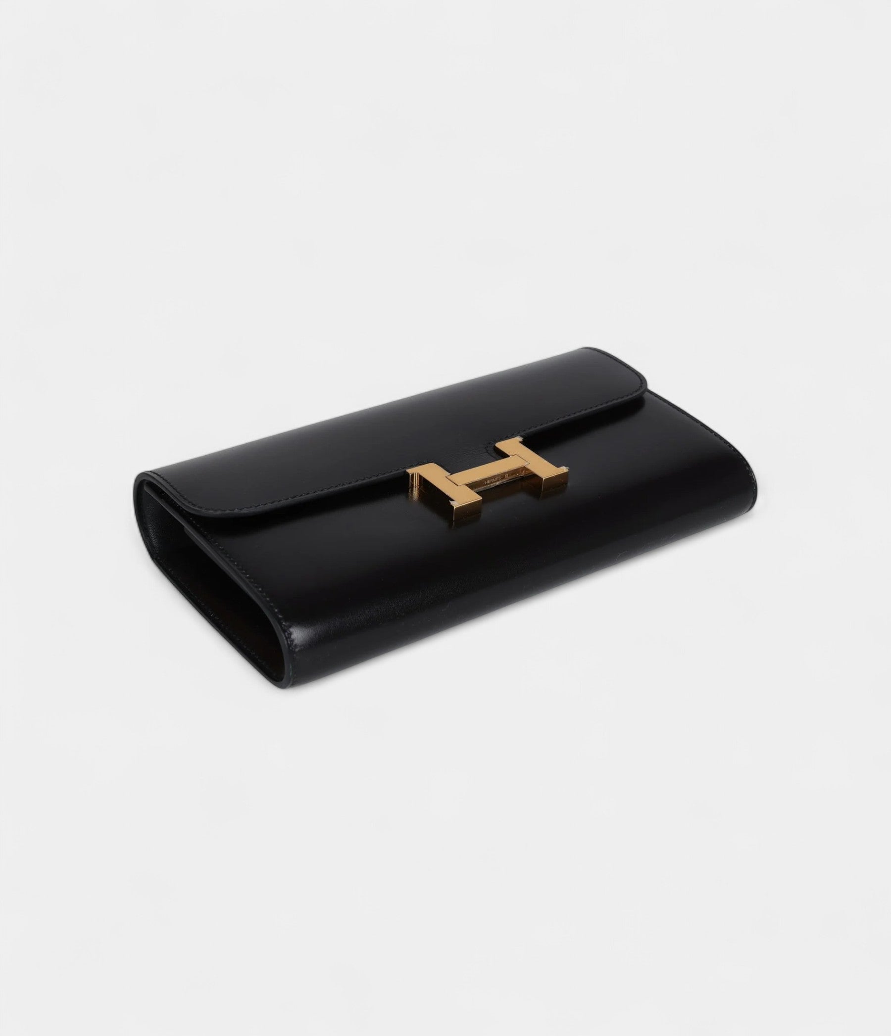 Hermès Rock Constance Wallet To Go Black Box Gold Hardware